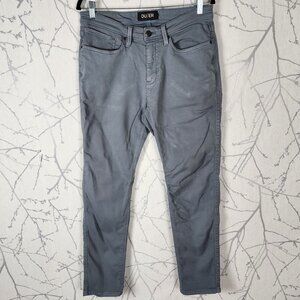 DU/ER Blue Gray Sateen Stretch Mid Rise N2X Slim Fit Pants